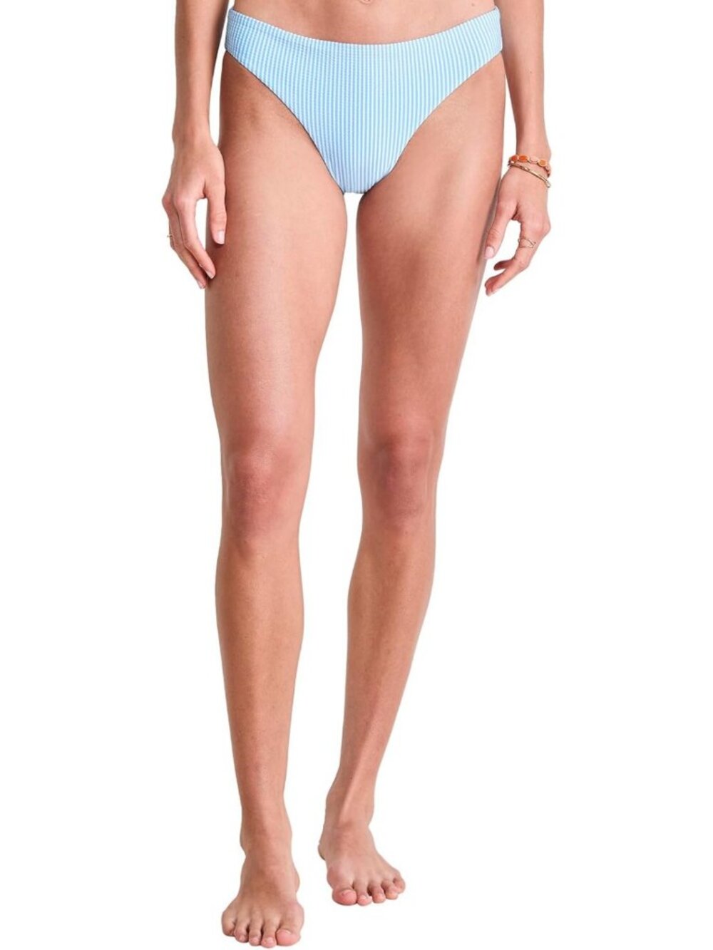 Seersucker Lowrise Bikini Bottom for Women | Stylish Swimwear Essential